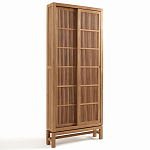 Шкаф из массива тика Okino Wood Cabinet варинант исполнения - 4 | Loft Concept в Ульяновске