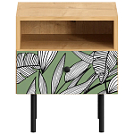 Прикроватная тумба с изображением на ящике Elise Nightstand варинант исполнения - 10 | Loft Concept в Ульяновске
