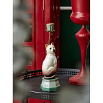 Подсвечник в виде кошки из фарфора с бронзовыми элементами Paradise Cat варинант исполнения - 5 | Loft Concept в Ульяновске