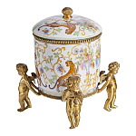 Шкатулка на ангелах из фарфора с бронзовыми элементам Eden Garden варинант исполнения - 2 | Loft Concept в Ульяновске