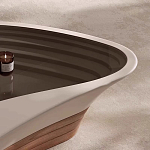 Журнальный столик фигурный со стеклянной столешницей Table Drop варинант исполнения - 4 | Loft Concept в Ульяновске