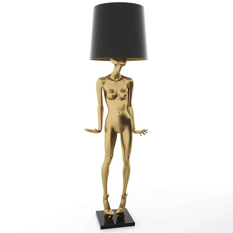 Лампа MANNEQUIN LAMP с абажуром модельный позинг Глянцевый черный Черный матовый Глянцевый белый Белый матовый Серый матовый Золотой Красный в Ульяновске | Loft Concept 