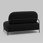 Двухместный диван черного цвета COLOR BLOCK варинант исполнения - 4 | Loft Concept в Ульяновске