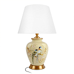 Настольная лампа бежевая с изображением птиц Slip Away варинант исполнения - 7 | Loft Concept в Ульяновске