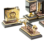 Настольный письменный набор из яшмы Manager Organizer варинант исполнения - 3 | Loft Concept в Ульяновске