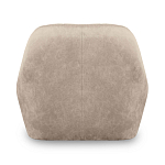 Барный стул со спинкой и подлокотниками на 4-х коричневых деревянных ножках Бежевый Велюр Ava Charm варинант исполнения - 3 | Loft Concept в Ульяновске