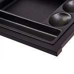 Письменный стол с 2-мя чёрными выдвижными ящиками и нишей с цветными разделителями Ballan варинант исполнения - 5 | Loft Concept в Ульяновске