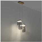 Подвесной светильник волнистой формы из фактурного стекла Wave варинант исполнения - 9 | Loft Concept в Ульяновске