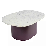 Журнальный столик овальный с мраморной столешницей Decor Showcase варинант исполнения - 1 | Loft Concept в Ульяновске