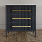 Комод Primo с 3 выдвижными ящиками Черный дуб варинант исполнения - 1 | Loft Concept в Ульяновске