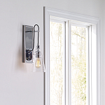 Бра с плафоном в форме колокола из прозрачного стекла с пузырьками Feiss варинант исполнения - 7 | Loft Concept в Ульяновске