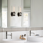 Бра для ванных комнат с прозрачным стеклянным плафоном в форме цилиндра Hinkley варинант исполнения - 8 | Loft Concept в Ульяновске