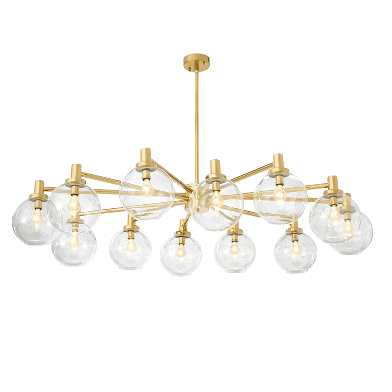 Люстра Chandelier Selva Золотой Прозрачное Стекло в Ульяновске | Loft Concept 