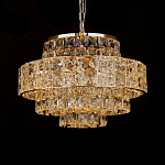 Люстра хрустальная в неоклассическом стиле на золотистом каркасе Majesty варинант исполнения - 3 | Loft Concept в Ульяновске