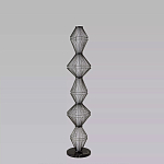 Торшер светодиодный с плетеным металлическим каркасом Metal Interweaving варинант исполнения - 4 | Loft Concept в Ульяновске