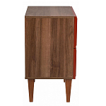 Тумба прикроватная красная из массива бука с 2-мя ящиками Wenge Light варинант исполнения - 2 | Loft Concept в Ульяновске
