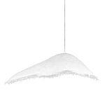 Подвесной светильник с асимметричным волнообразным абажуром и фактурной бахромой по краю Tactile Line варинант исполнения - 1 | Loft Concept в Ульяновске