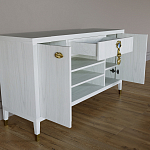 Комод-буфет Elsa Dreams White с открытыми полками   варинант исполнения - 6 | Loft Concept в Ульяновске