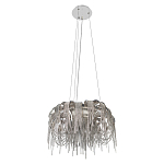 Люстра подвесная круглая с изогнутыми металлическими дугами и ниспадающими цепочками 65 см Atlantis Chain варинант исполнения - 12 | Loft Concept в Ульяновске