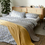 Постельное белье из сатина с рисунком 200х220 см Aurora Allure Sprout варинант исполнения - 3 | Loft Concept в Ульяновске