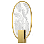 Бра с гравировкой на акриловом плафоне Gravyura Bronze варинант исполнения - 1 | Loft Concept в Ульяновске