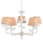 Люстра с белым каркасом и тканевыми абажурами Natural Stems варинант исполнения - 1 | Loft Concept в Ульяновске