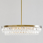 Люстра круглая с подвесками в форме стеклянных капель Glass Rain варинант исполнения - 1 | Loft Concept в Ульяновске