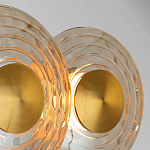 Бра из трех стеклянных фактурных дисков Eyepiece варинант исполнения - 4 | Loft Concept в Ульяновске