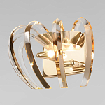 Бра золотого цвета с изогнутыми хрустальными элементами Radiant Ribbons варинант исполнения - 2 | Loft Concept в Ульяновске