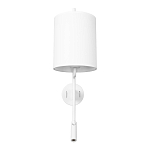 Бра с цилиндрическим тканевым абажуром и регулируемым спотом Pure Cylinder варинант исполнения - 6 | Loft Concept в Ульяновске