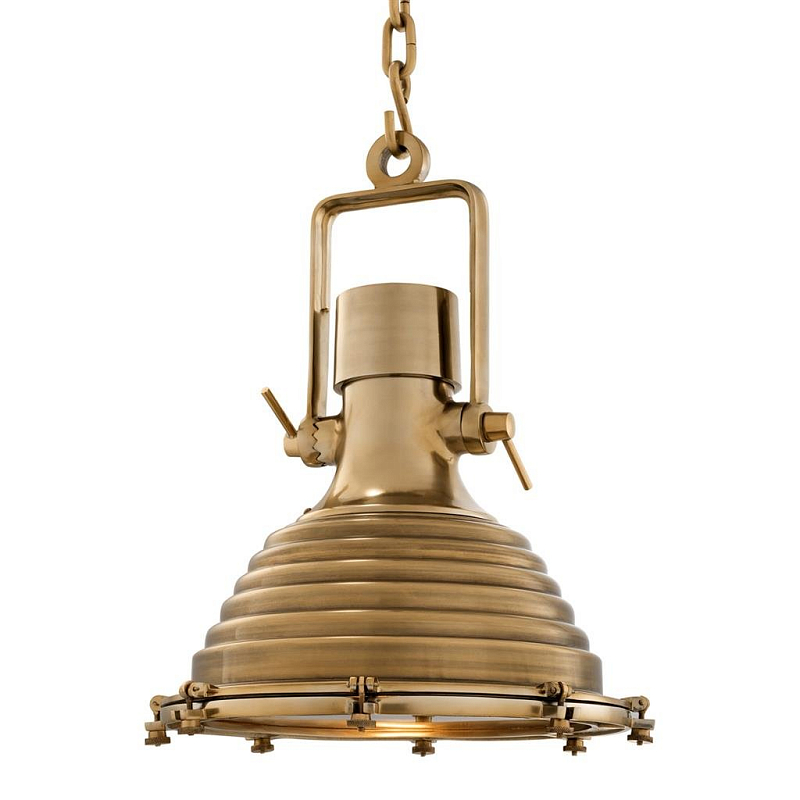 Люстра Lamp Maritime Brass Латунь Античная полированная Прозрачное Стекло в Ульяновске | Loft Concept 