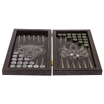 Подарочные нарды из натурального камня с гравировкой Backgammon from Stone варинант исполнения - 2 | Loft Concept в Ульяновске
