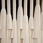 Декор на стену Белые Кисти Wall decor White Tassels варинант исполнения - 1 | Loft Concept в Ульяновске