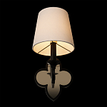 Бра с белым текстильным абажуром и фигурным основанием с зеркальной вставкой Vitorino варинант исполнения - 11 | Loft Concept в Ульяновске