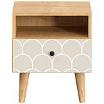 Прикроватная тумба с изображением на ящике Elise Nightstand варинант исполнения - 6 | Loft Concept в Ульяновске