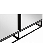 Двухдверный шкаф с зеркальными дверцами Strict Lines варинант исполнения - 3 | Loft Concept в Ульяновске