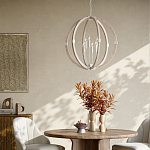 Подвесной светильник из дерева в форме сферы Eco Light варинант исполнения - 4 | Loft Concept в Ульяновске