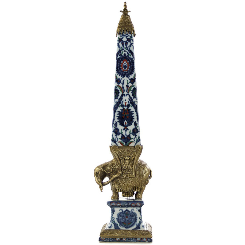 Фигурка The erected obelisk Бронза Белый Синий Красный Фигурка The erected obelisk Бронза Белый Синий Красный в Ульяновске | Loft Concept