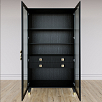 Дизайнерский шкаф витрина Elsa Dreams Black с 4-мя ящиками варинант исполнения - 5 | Loft Concept в Ульяновске