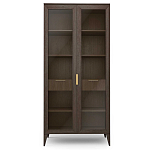 Витрина стеклянная 2-х дверная с ящиками и 5-ю полками Harper Line варинант исполнения - 3 | Loft Concept в Ульяновске