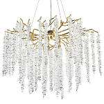 Люстра с декором в виде ветвей с хрустальными подвесками Fairytree Gold Crystal Chandelier 8 варинант исполнения - 1 | Loft Concept в Ульяновске