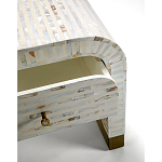 Тумбочка прикроватная Amo Bone Inlay Bedside Almond варинант исполнения - 2 | Loft Concept в Ульяновске