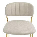 Стул барный широкой полукруглой спинкой на золотистых ножках Chair Smooth Shapes варинант исполнения - 4 | Loft Concept в Ульяновске