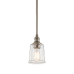 Подвесной светильник со стеклянным плафоном в форме колокола с эффектом пузырьков Kichler варинант исполнения - 1 | Loft Concept в Ульяновске