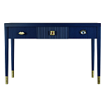 Дизайнерский Письменный стол Elsa Dreams Blue с тремя ящиками варинант исполнения - 5 | Loft Concept в Ульяновске