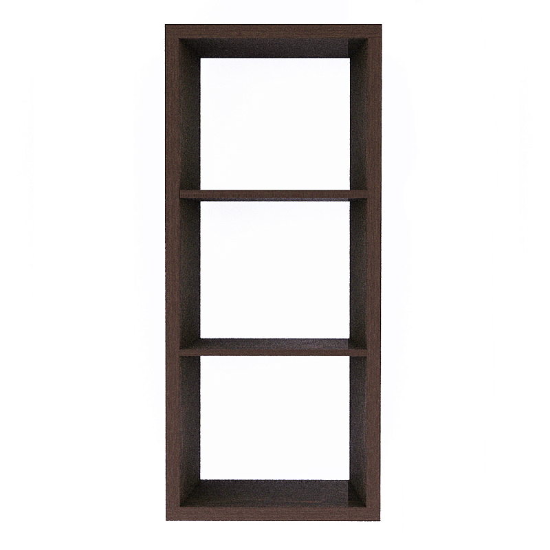 Полка-модуль для книг Primo длина 60 Темный дуб Древесина Черный в Ульяновске | Loft Concept 