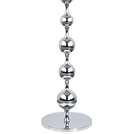 Торшер с плафонами из стеклянных шаров Pearls Suspension Chrome Floor Lamp варинант исполнения - 3 | Loft Concept в Ульяновске