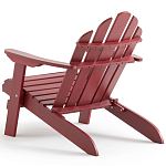 Уличное кресло из массива акации Adirondack Wooden Chair Red варинант исполнения - 6 | Loft Concept в Ульяновске