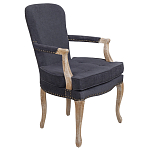 Кресло Aubrey Classical Armchair dark grey velour варинант исполнения - 1 | Loft Concept в Ульяновске