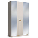 Шкаф трёхдверный с 2-мя зеркальными дверками Satin Furniture варинант исполнения - 1 | Loft Concept в Ульяновске